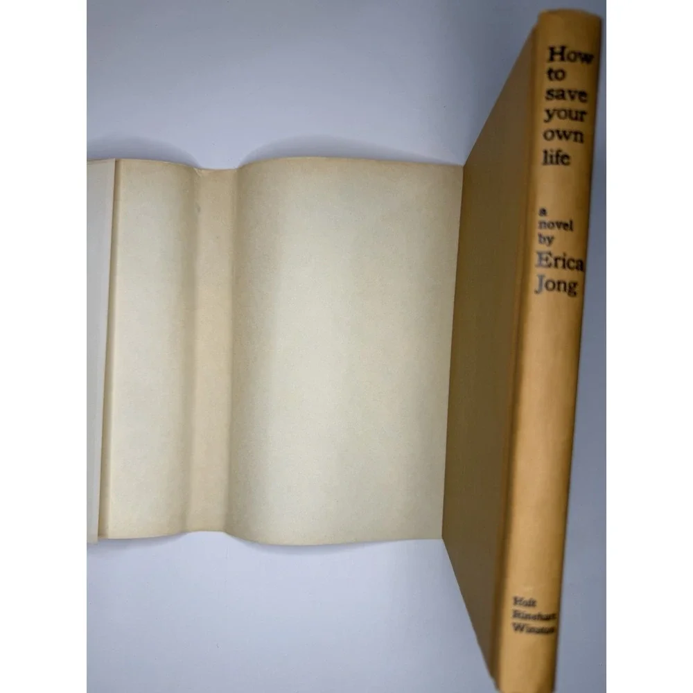 Erica Jong How to Save Your Own Life Hardcover 1977 Dust Jacket Vintage Novel